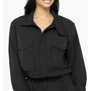 YOGALICIOUS Radiant Commuter Crop Jacket Women's Black Medium
